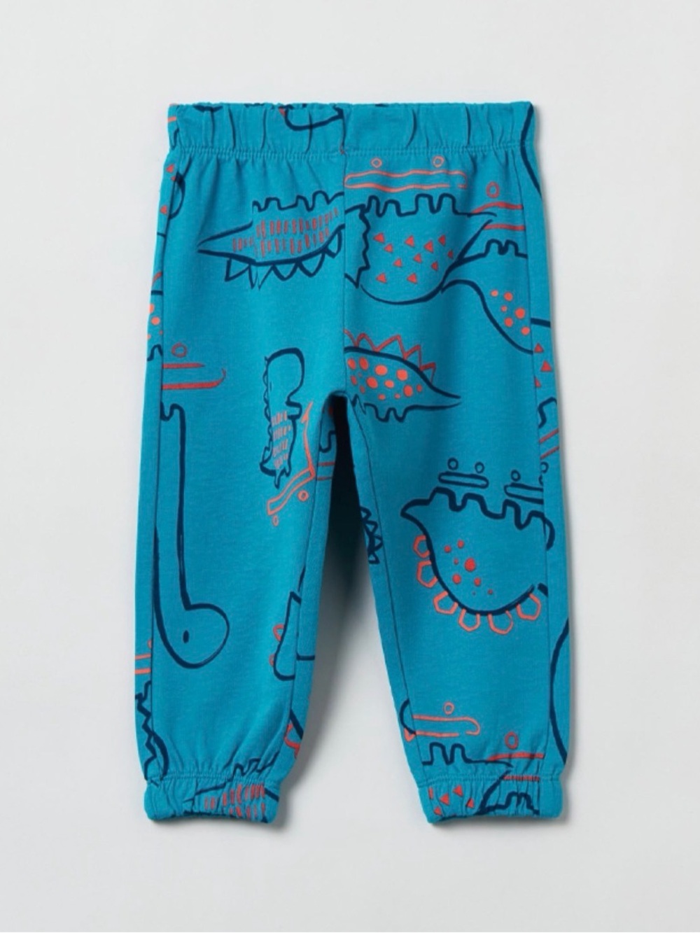 Fagottino Teal Kids Printed Jogger Pants Skating Dinosaurs Print 2-2.5 Years